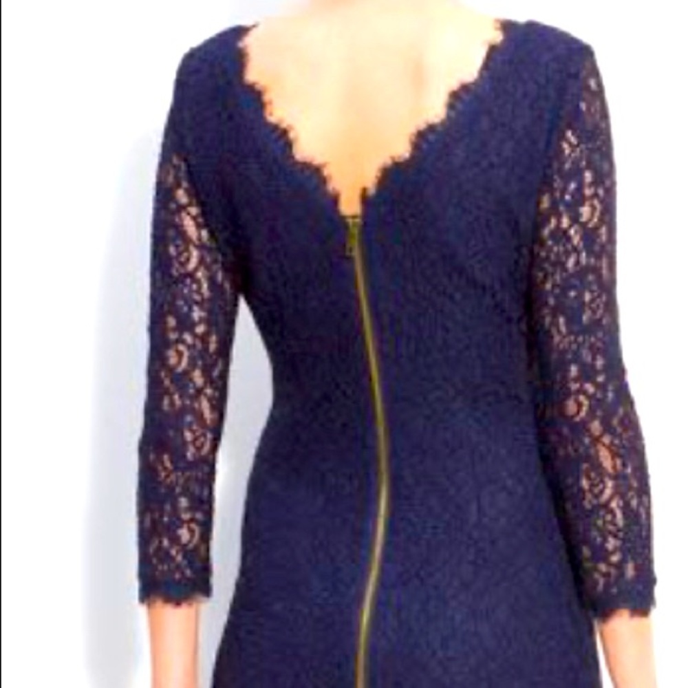 Lace Midnight Blue Dress